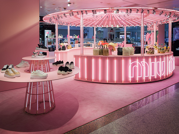 Miu Miu pop-up store, El Corte Inglés Castellana, Madrid