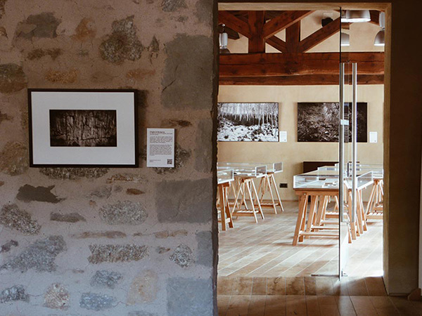 fotografia de l'exposició Paisatge i llegenda del comte Arnau al Palau de l'Abadia, Sant Joan de les Abadesses