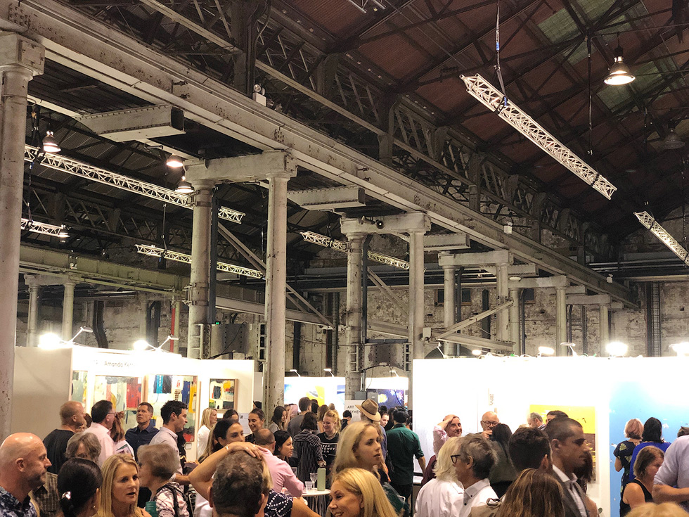 The Other Art Fair, fira d'art contemporani al Australian Technology Park, Sydney, març de 2019