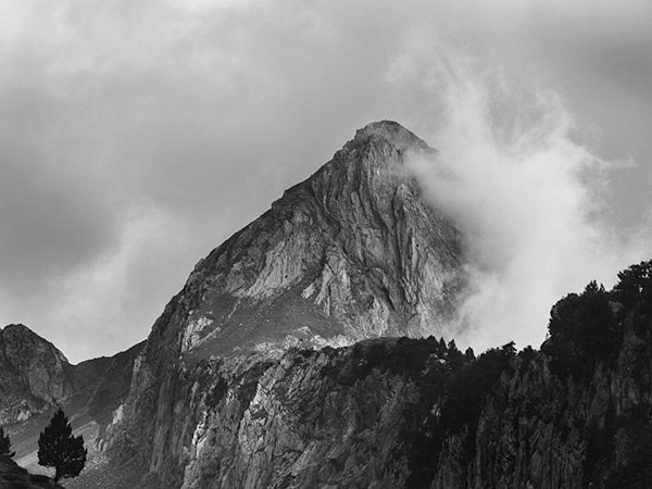 de la Renclusa al pic d'Alba, fotografia de paisatge de la sèrie *Muntanyes caminant*